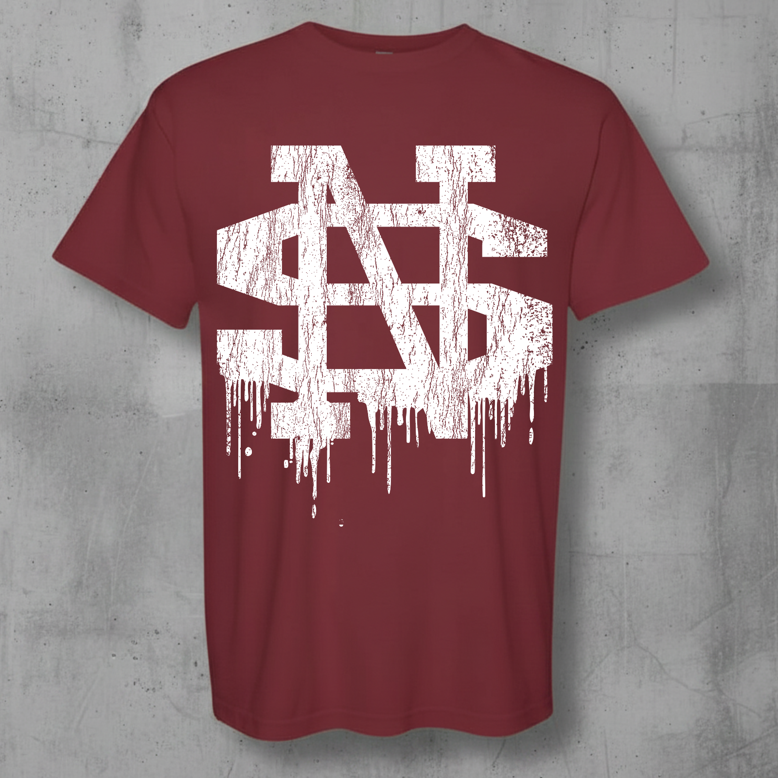 north side high school logo on a maroon shirt 