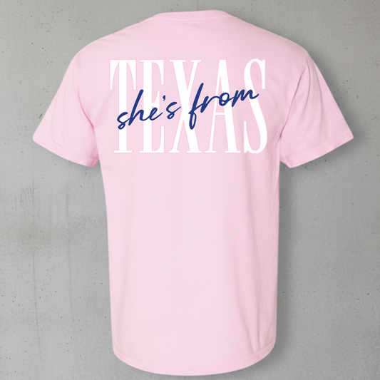 BLOSSOM COMFORT COLORS SHIRTS WITH  SHES FROM TEXAS DESIGN