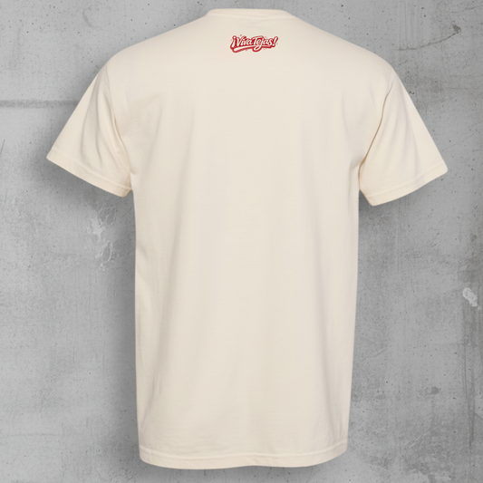 back side of the shes from tejas t-shirt 
